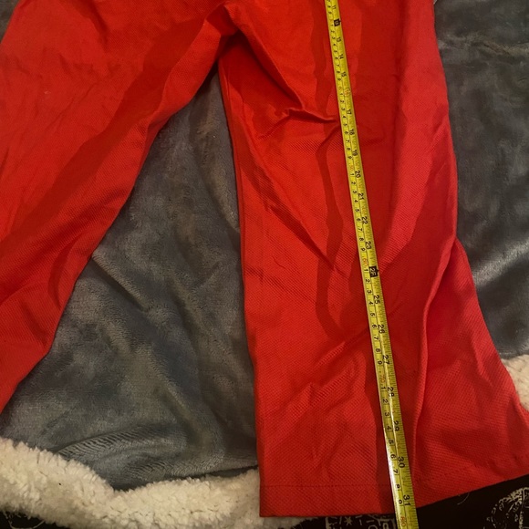 New Short Red Jersey Pant Capri Slit on Legs 10-12 M/L Avon Signature Collection - Picture 2 of 7
